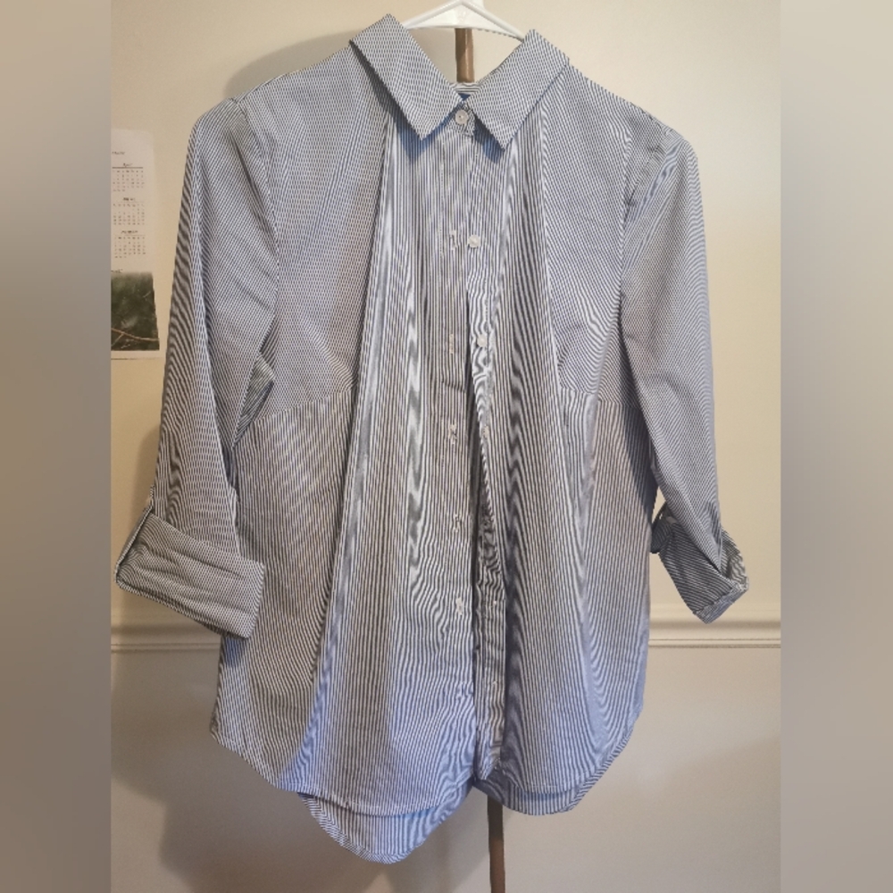 APT.9 Office Shirt Blue Stripe, PS